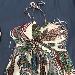 Soft Jersey halter tie midi dress